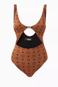 Logo Print One-piece Swimsuit