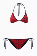 All-over Logo Print Bikini