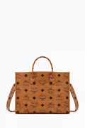Large München Maxi Tote in Visetos Monogram Canvas