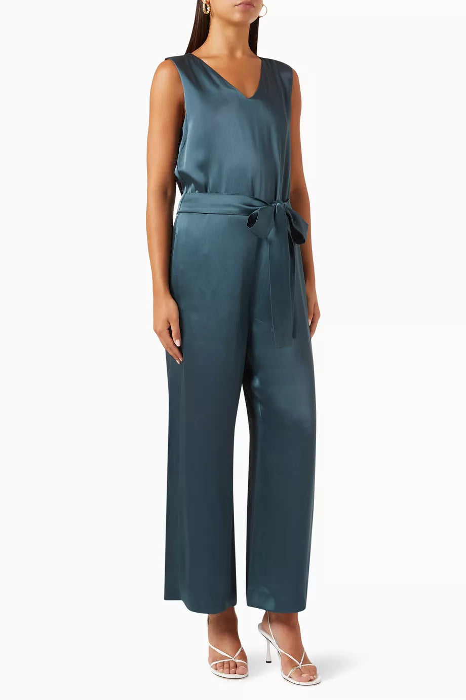 Euclide Jumpsuit in Satin