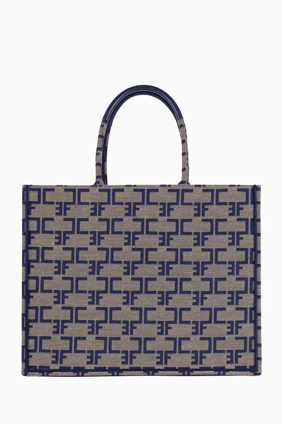 Large Monogram Tote Bag in Jacquard