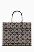 Large Monogram Tote Bag in Jacquard