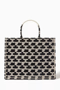 Large Monogram Tote Bag in Jacquard