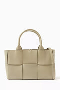 Mini Arco 29 Tote Bag in Intrecciato Leather