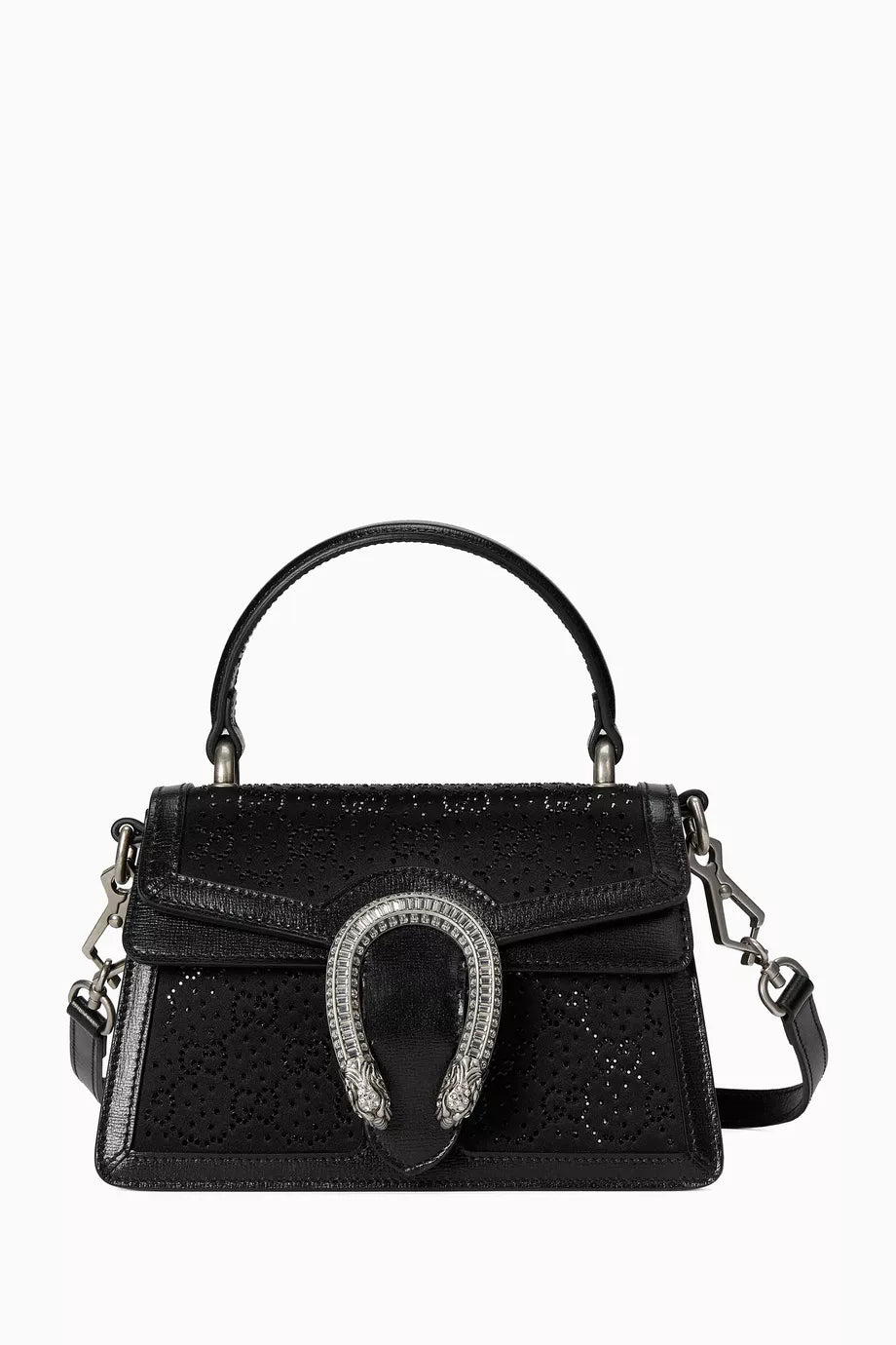 Mini Dionysus Top-handle Bag in Crystal Silk Satin