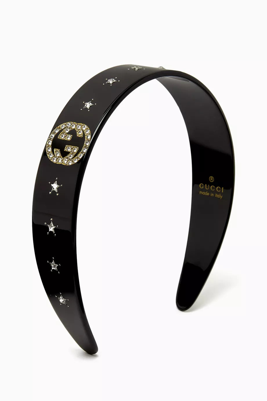 Crystal Interlocking G Headband in Resin