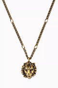 Lion Head Pendant Necklace