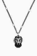 Lion Head Necklace in Metal
