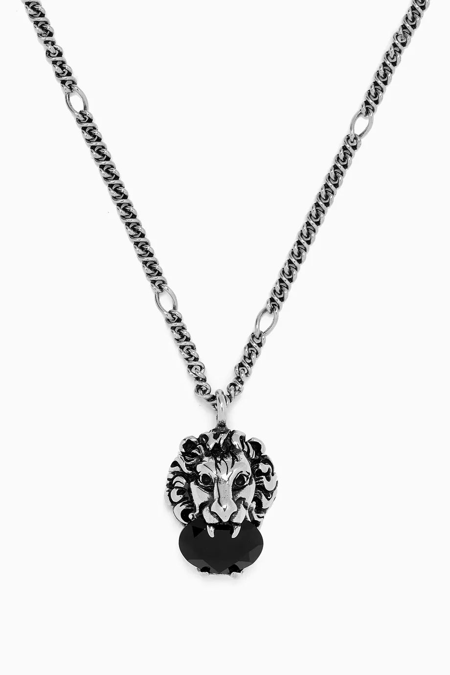 Lion Head Necklace in Metal