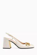 Horsebit 75 Slingback Sandals in Smooth Leather