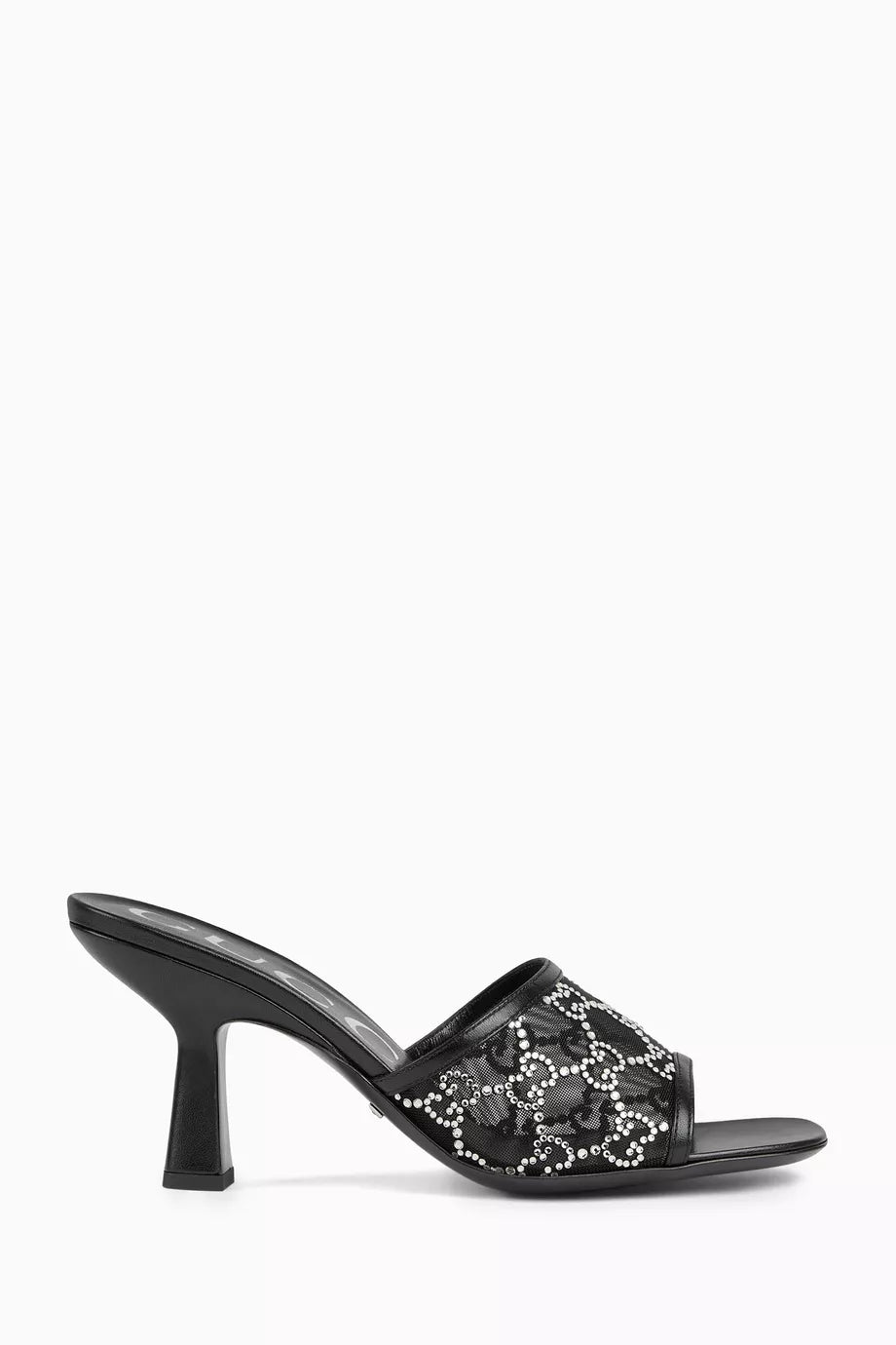 GG Slide 75 Sandals in Fabric and Leather