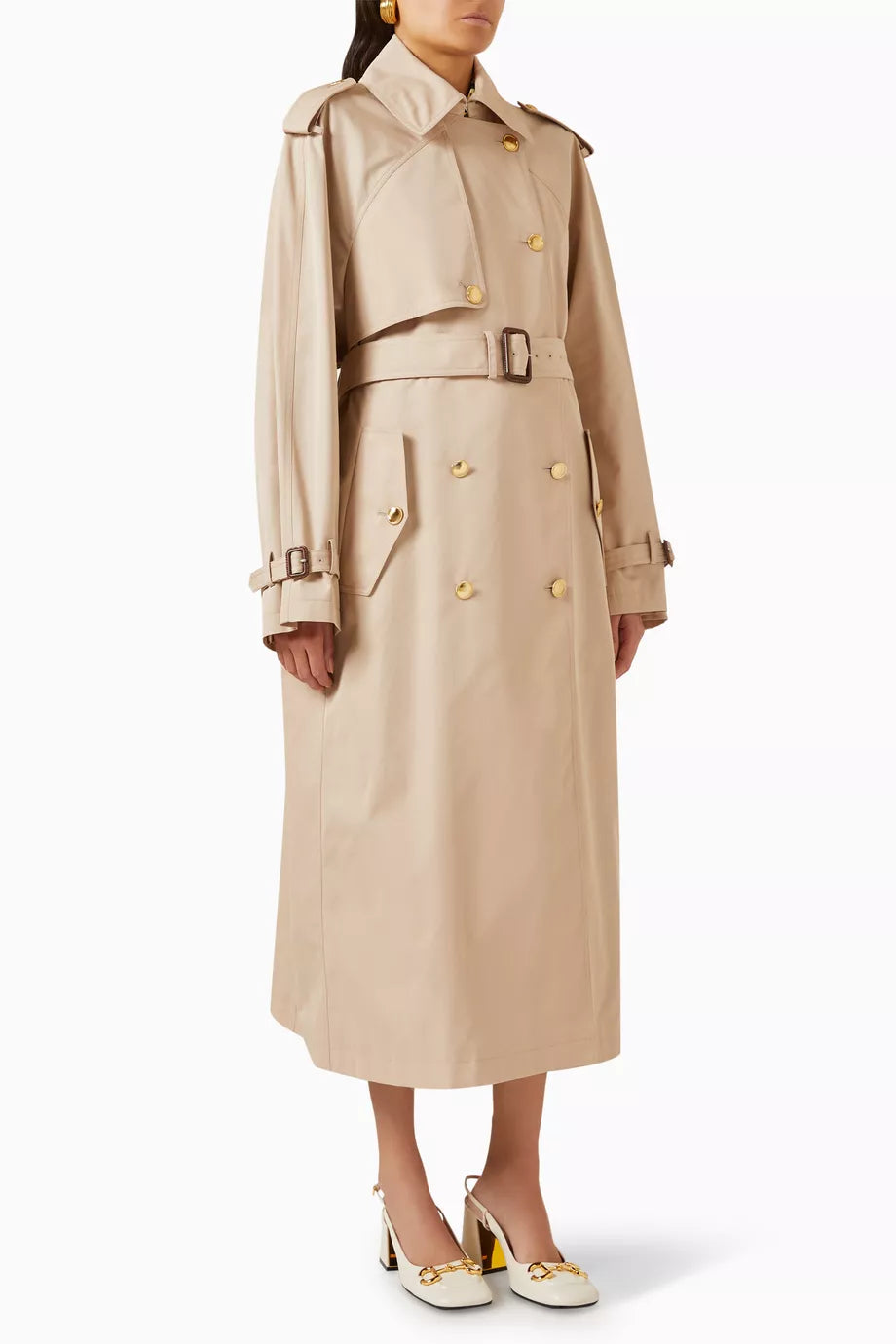 Double-breasted Belted Coat