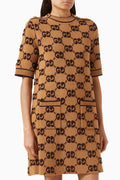 GG Jacquard Dress in Wool Bouclé