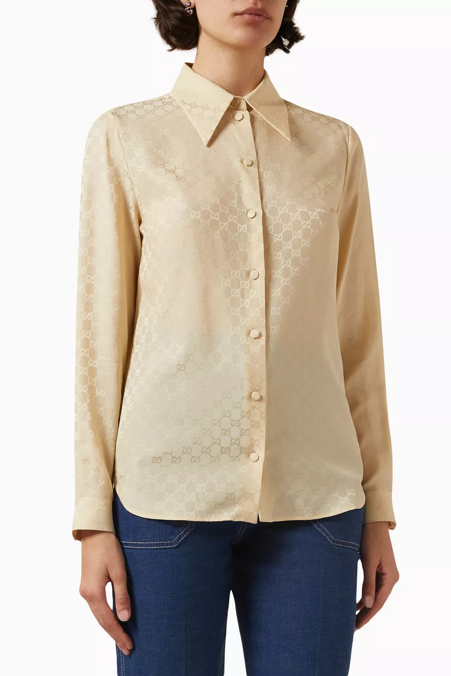 GG Shirt in Silk-crepe