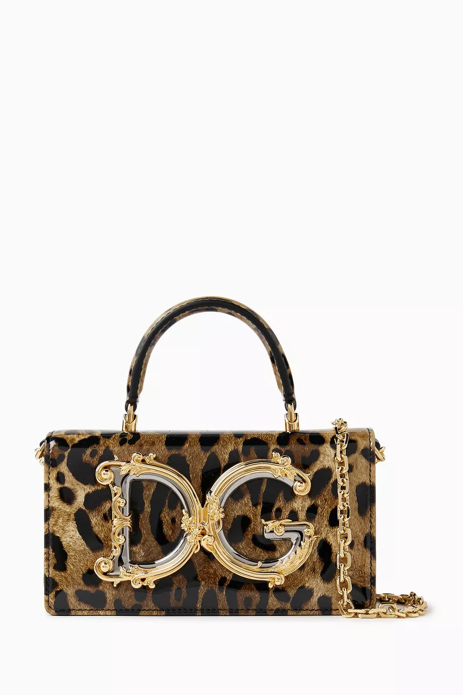 Mini Top Handle Bag in Laminated Calfskin