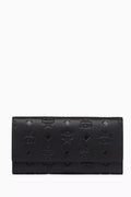 Mini Aren Continental Wallet in Visetos Leather