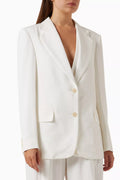 Asymmetric Double Layer Jacket in Viscose
