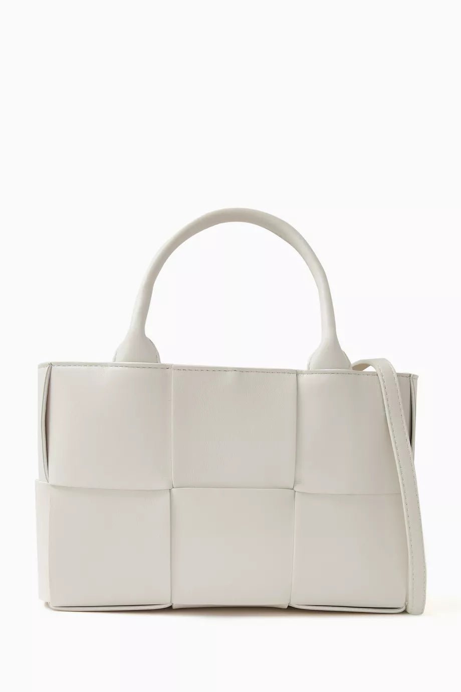 Mini Arco Tote Bag in Intrecciato Leather