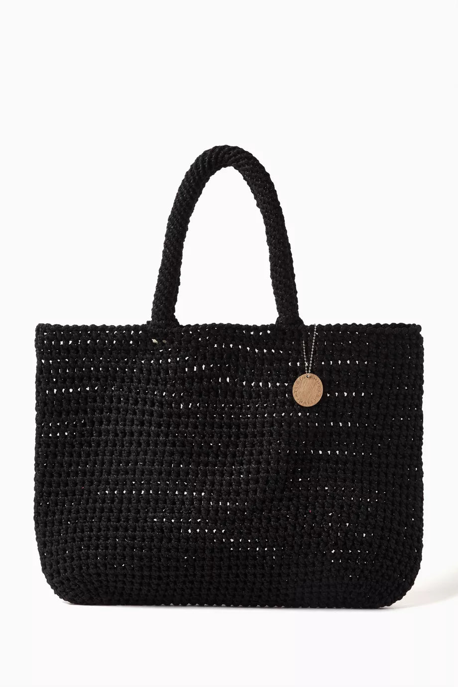 Large Shiny Tote in Glitter Crochet
