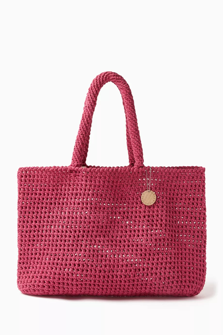 Large Shiny Tote in Glitter Crochet