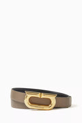 Donna Reversible Belt in Calfskin Leather