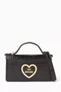 Mini Crossbody Bag in Croc-embossed Faux Leather