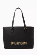 Medium Bold Love Tote Bag in Faux Leather