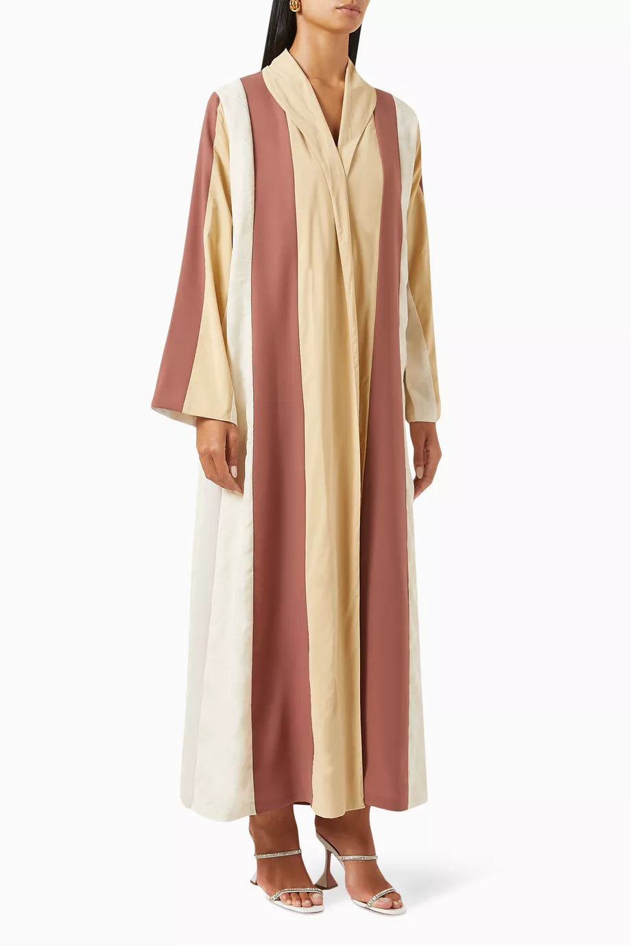 Colour-block Panelled Abaya