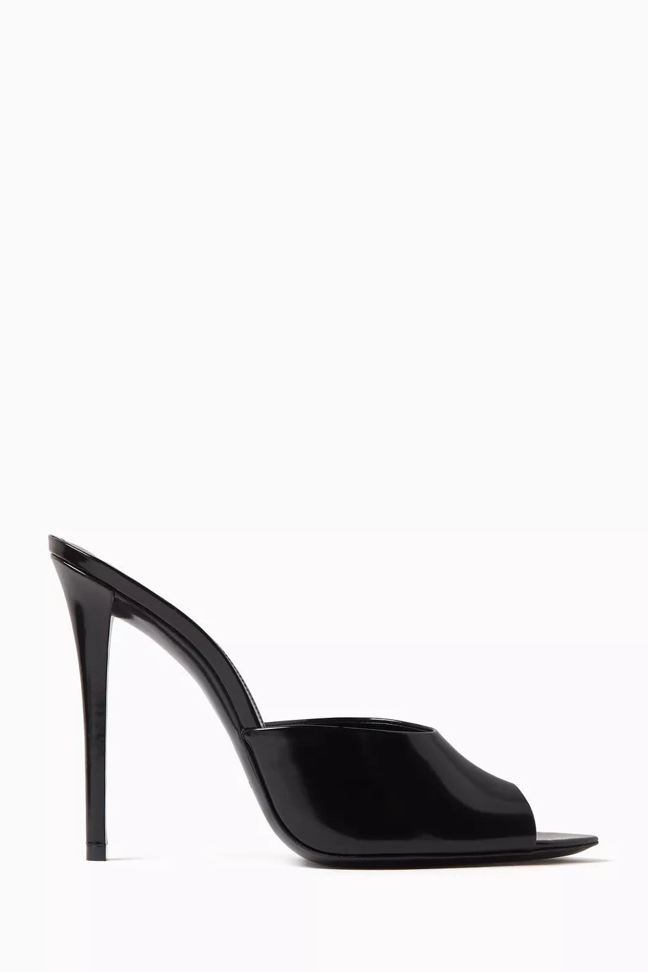 Goldie Peep Toe 110 Mules in Glazed Leather