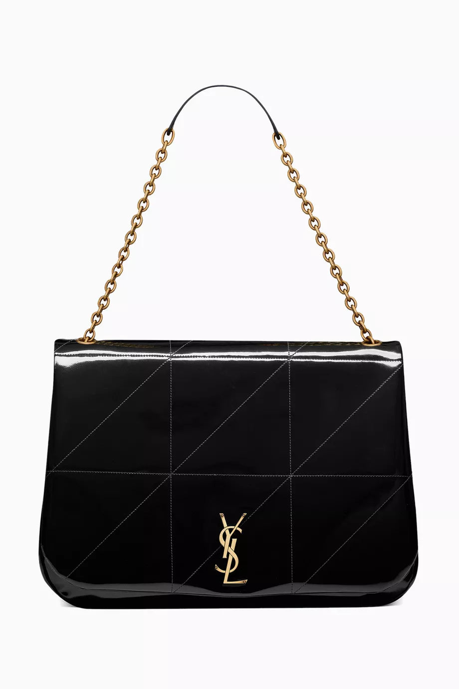 Large Jamie 4.3 Shoulder Bag in Patent-effect Fabric
