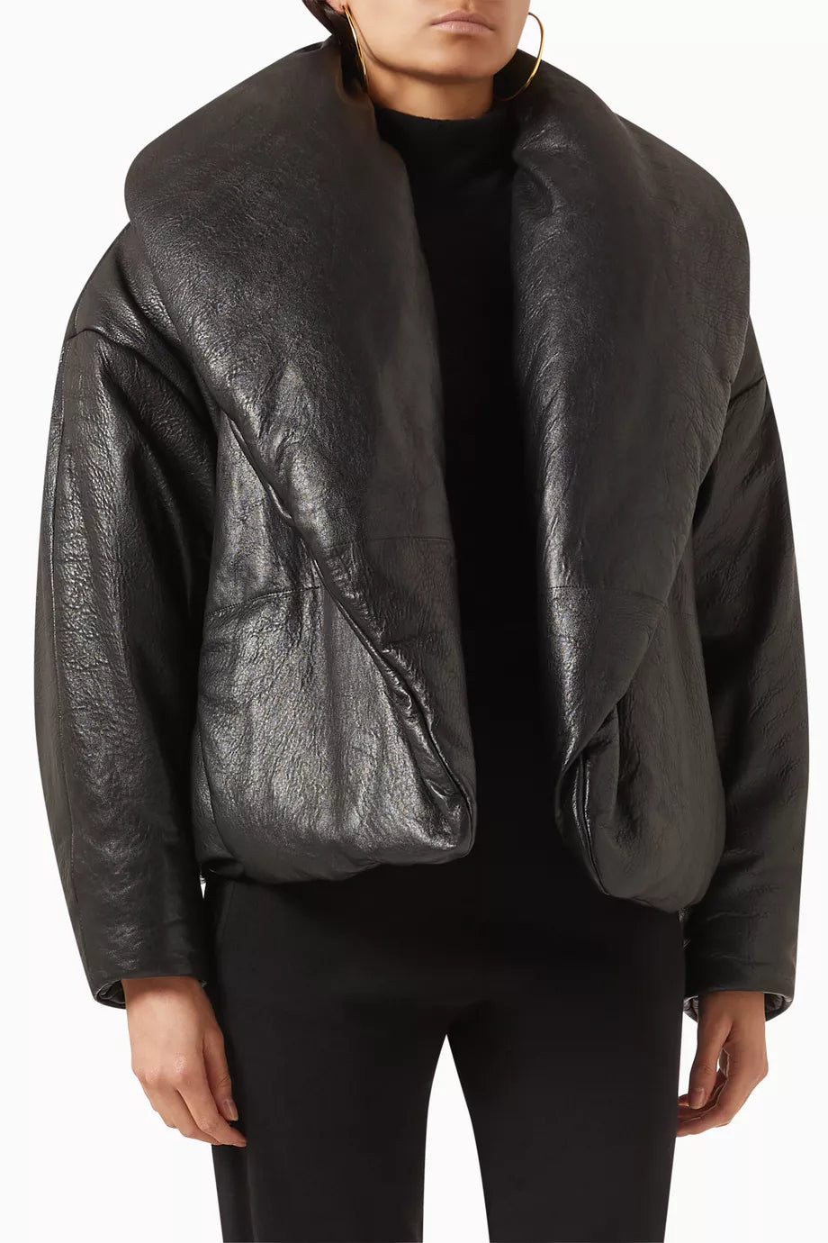 Cassandre Puffer Jacket in Lambskin-leather