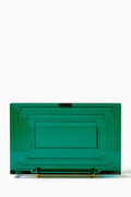 Leora Emerald  Clutch in Acrylic