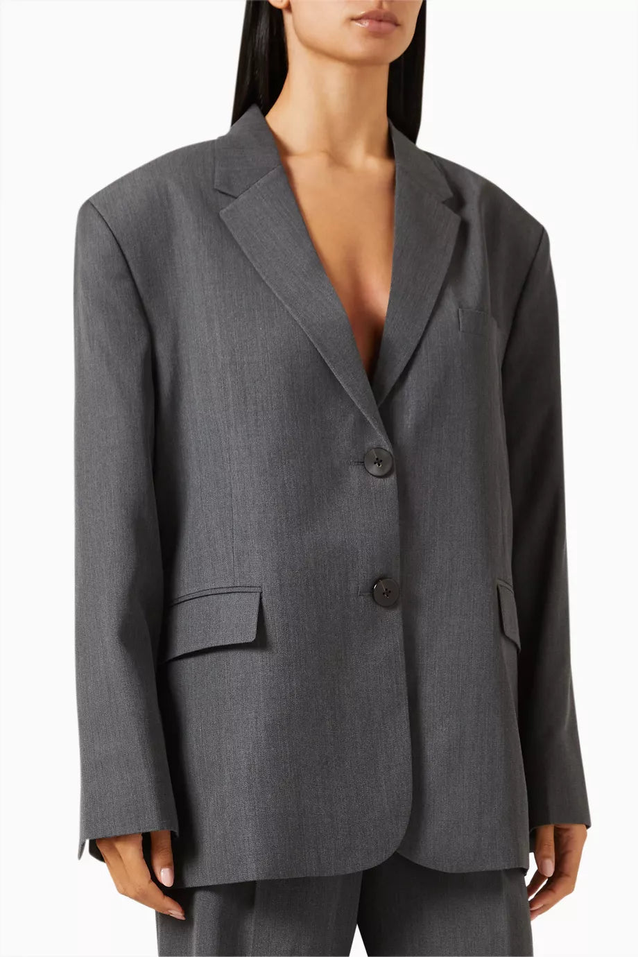 Mani Oversized Blazer in Wool-blend Twill