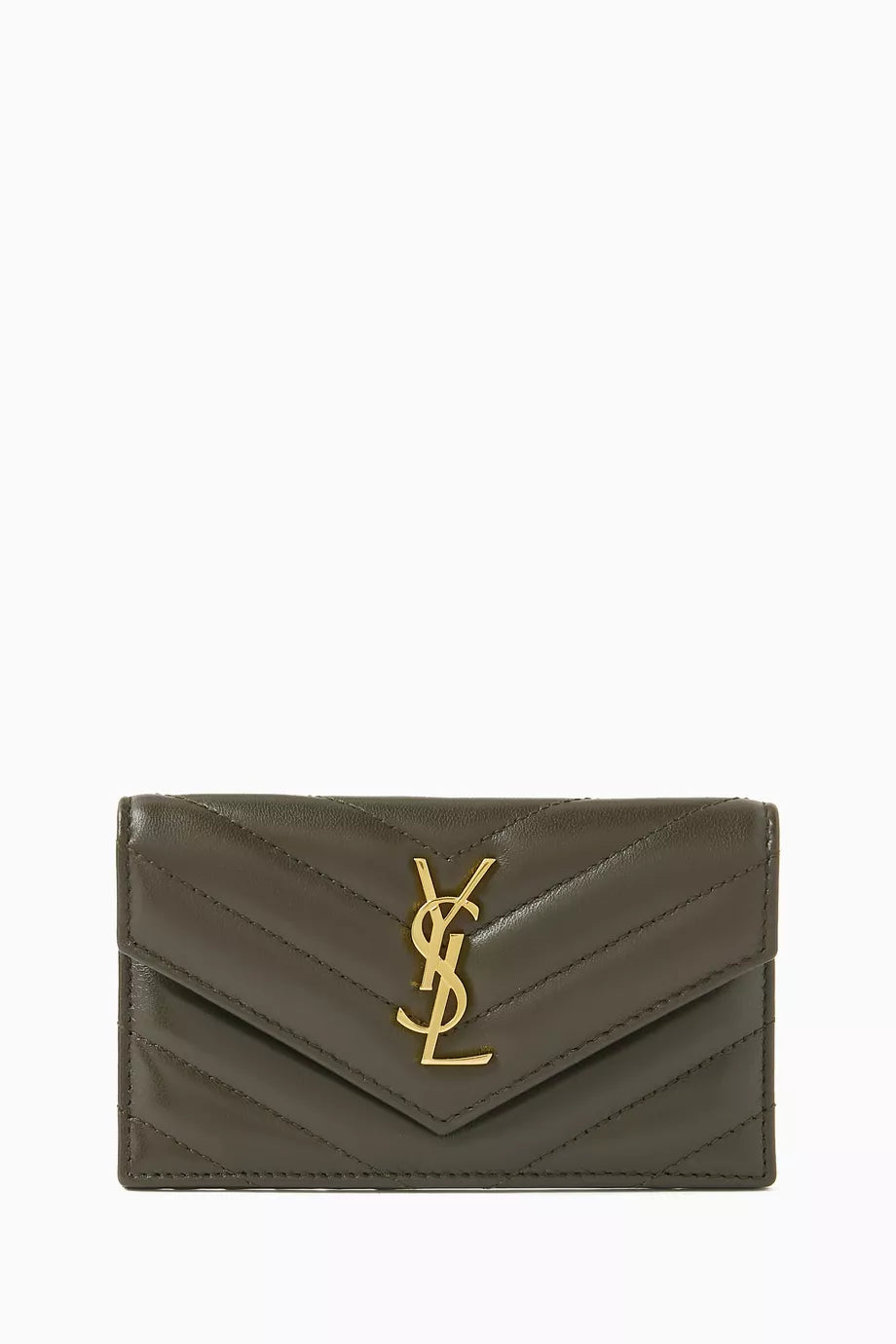 Cassandre Matelassé Small Envelope Wallet in Embossed Leather