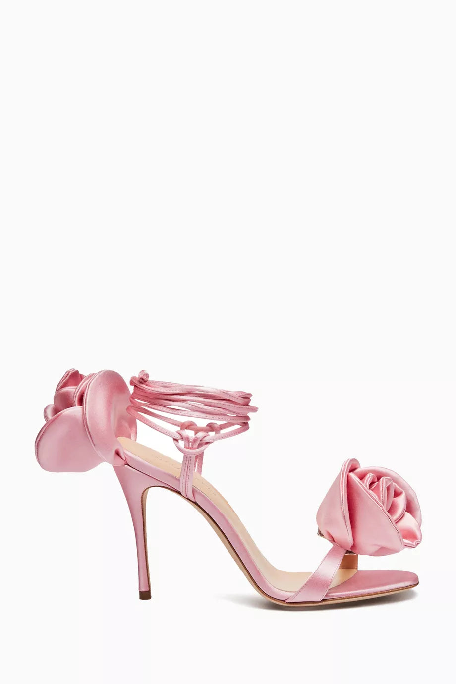 3D Rose 105 Sandals in Satin