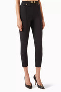 Horsebit-detail Pants in Crepe