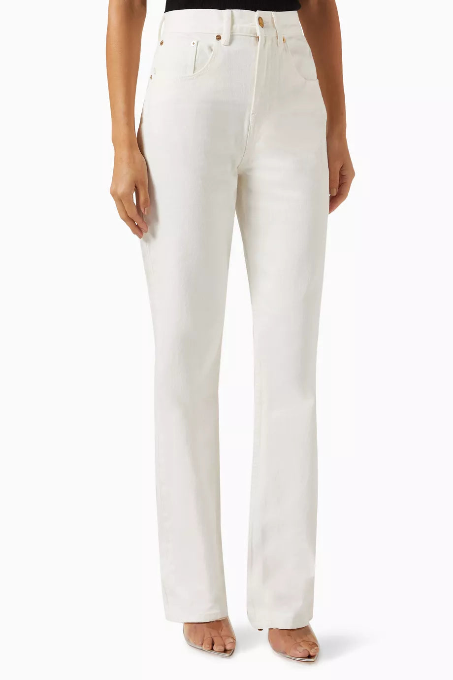 Mid-rise Straight-leg Jeans in Cotton