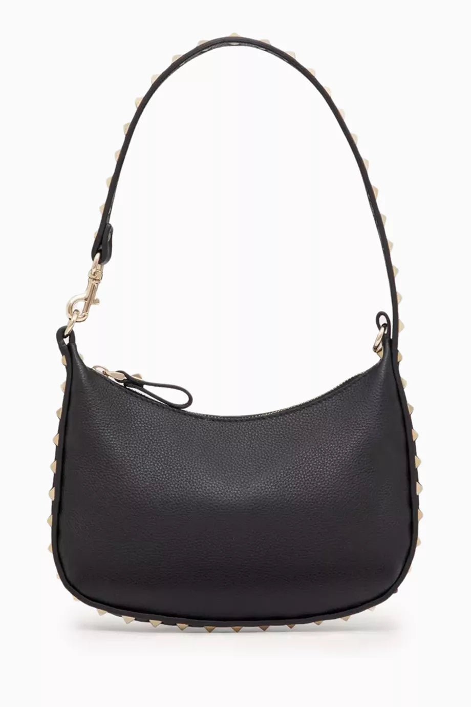 Valentino Garavani Mini Hobo Rockstud Shoulder Bag in Leather