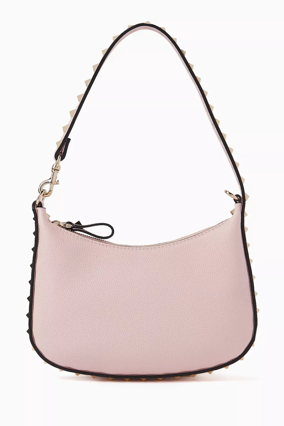 Valentino Garavani Mini Hobo Rockstud Shoulder Bag in Leather