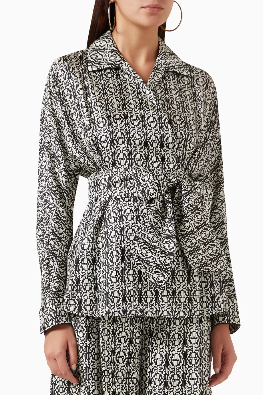 Ornati Wrap Shirt in Silk