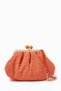 Medium Pasticcino Clutch Bag in Guipure Lace