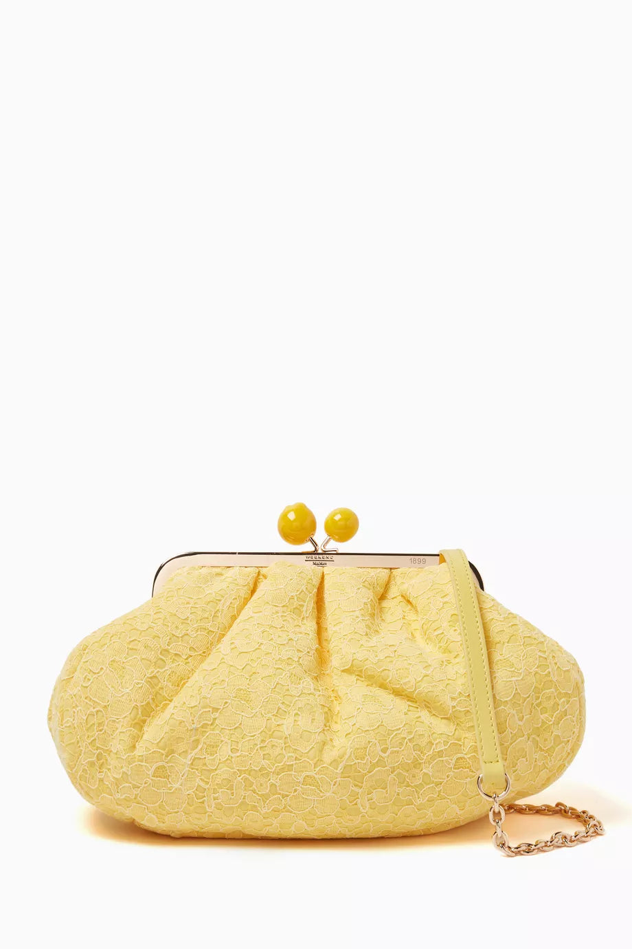 Medium Pasticcino Clutch Bag in Guipure Lace