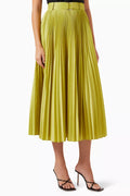 Tambuto Pleated Skirt in Silk