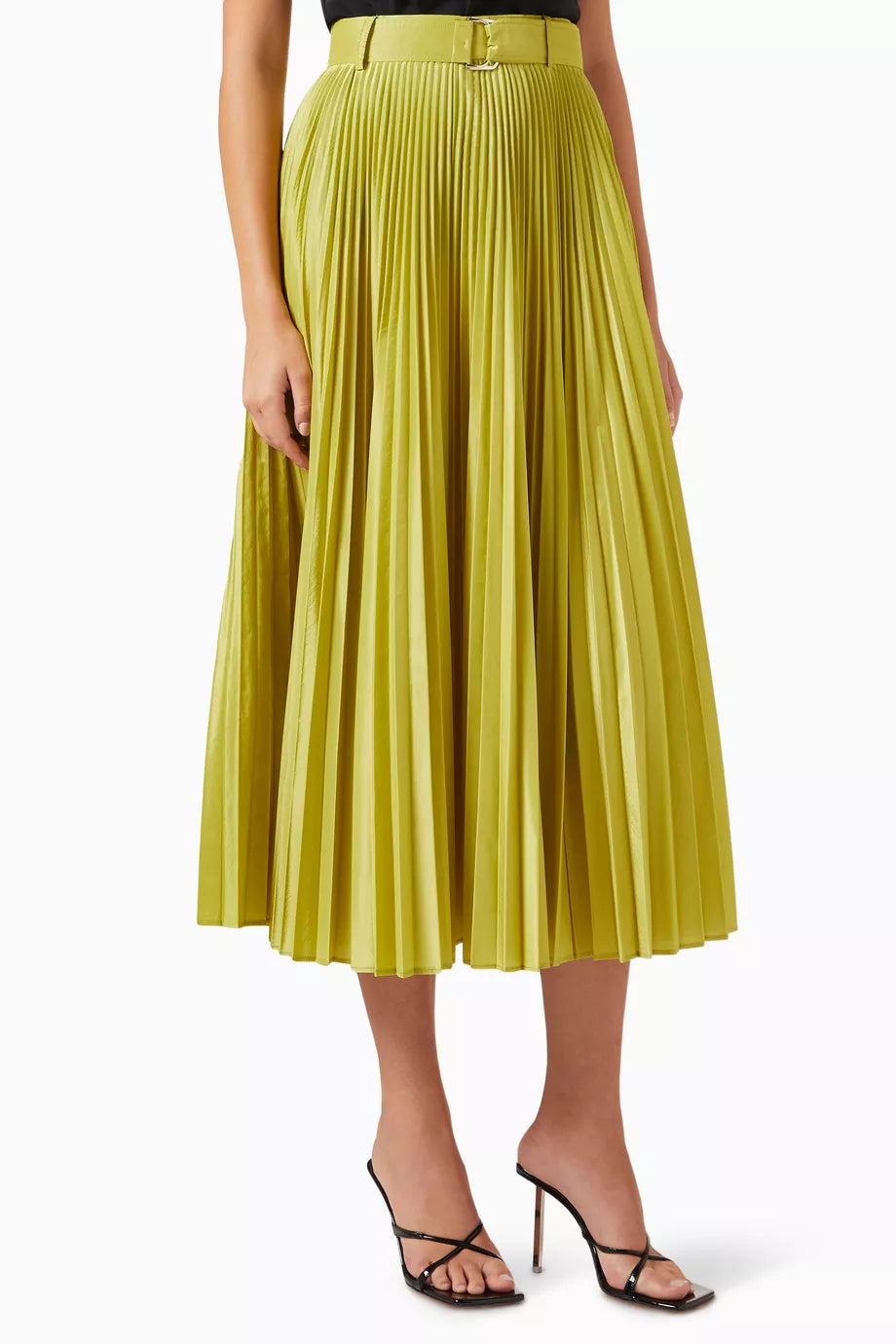 Tambuto Pleated Skirt in Silk