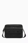 Medium Aren Maxi Monogram Messenger Bag in Leather