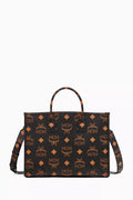 Large München Tote Bag in Maxi Visetos Canvas