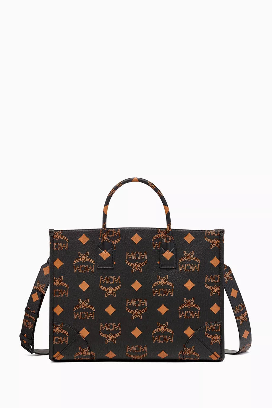 Large München Tote Bag in Maxi Visetos Canvas