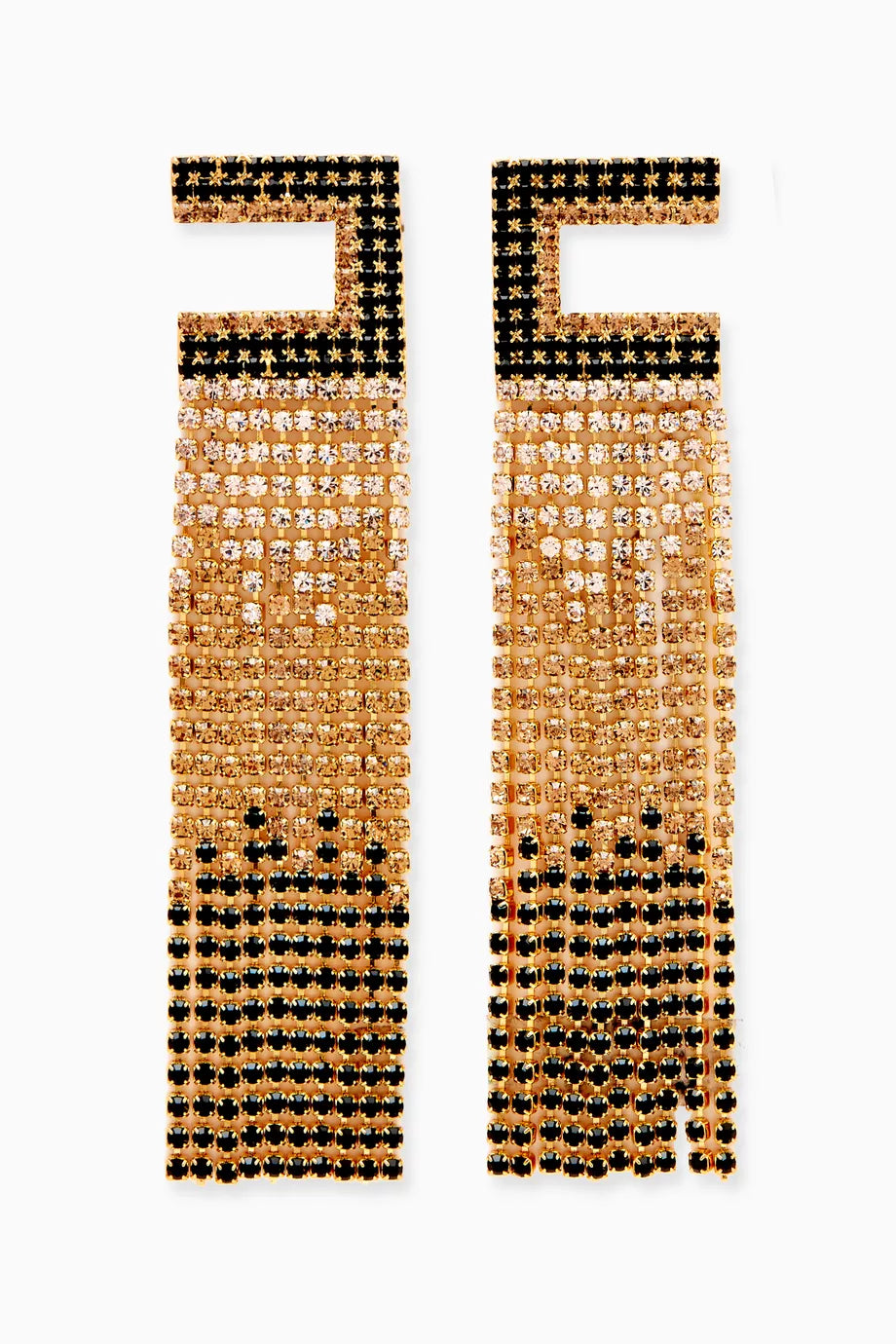 EF Chain Tassel Earrings