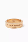 Engraved Logo Ring in Yellow Gold-plating