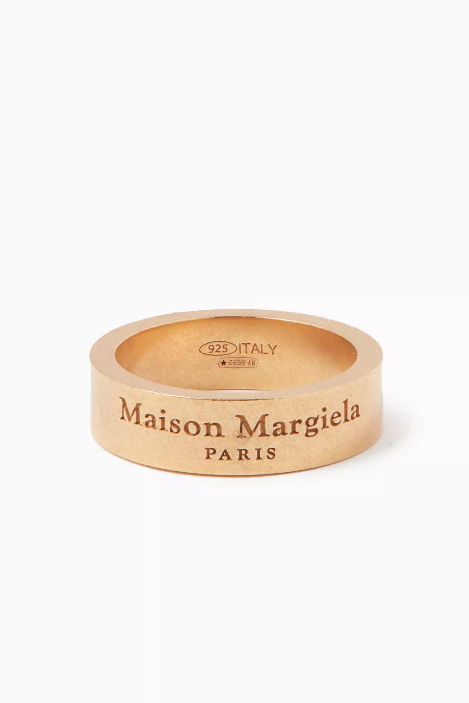 Engraved Logo Ring in Yellow Gold-plating